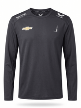 Nascar Spire Motorsport Men's Team Long Sleeve Performance T-Shirt - Caviar Black