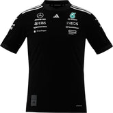 Mercedes - AMG Petronas Formula One 2025 Men's Team Driver Jersey - Black/White