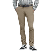 DICKIES FLEX SKINNY FIT STRAIGHT LEG WORK PANTS - DESERT SAND