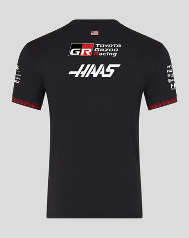 Haas Racing F1 2026 Men's Team Set Up T-Shirt - Black