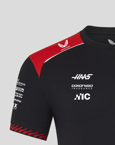 Haas Racing F1 2026 Men's Team Set Up T-Shirt - Black