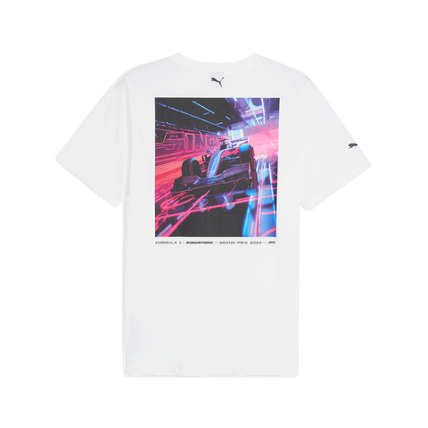 Formula 1 Tech Collection F1 Singapore GP Men's Graphic T-Shirt- White