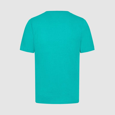 Mercedes Benz AMG Petronas F1 Men's Large Logo T-Shirt - Black/White/Green