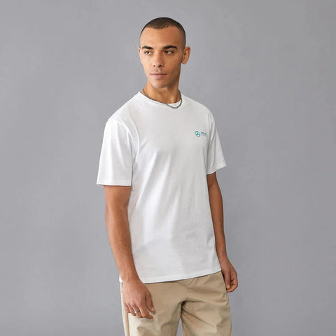 Mercedes Benz AMG Petronas F1 Men's Small Logo T-Shirt - Black/White