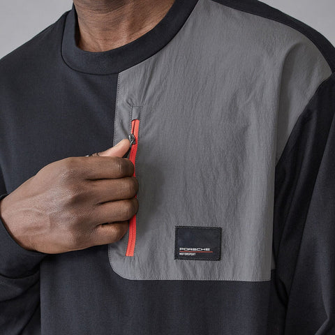 Porsche Motorsport Men's Utility Long Sleeve T-Shirt - Black