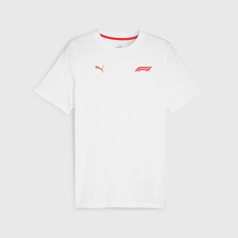 Formula 1 Tech Collection F1 Men's Small Logo T-Shirt - Black/White