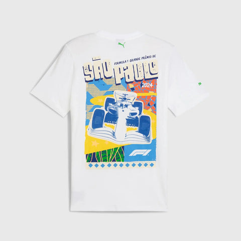 Formula 1 Tech Collection F1 Men's Brazil GP T-Shirt - White