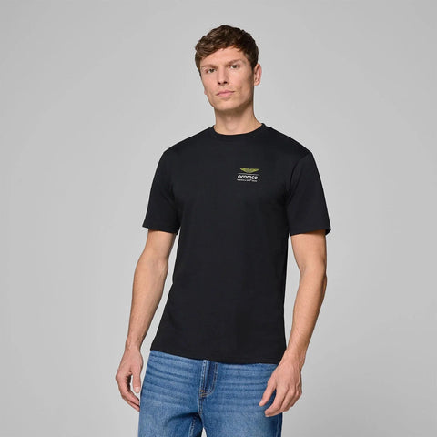 Aston Martin F1 Tech Men's Grid Data Graphic T-Shirt - Black
