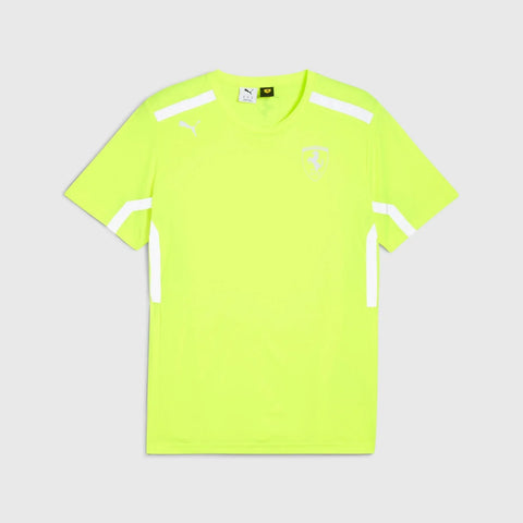 Scuderia Ferrari F1 2025 Men's Team Set Up T-Shirt - Safety Yellow