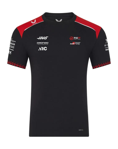 Haas Racing F1 2026 Men's Team Set Up T-Shirt - Black