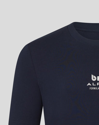 Alpine Racing F1 Pierre Gasly Relaxed Fit T-Shirt- White/French Navy