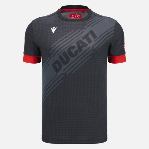 Ducati x Macron Men's Padel T-Shirt - Red/Black