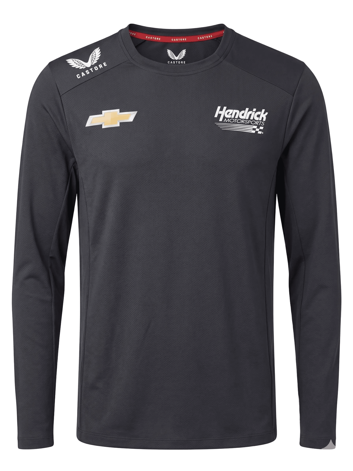 Nascar Hendrick Motorsport Men's Team Long Sleeve Performance T-Shirt - Caviar Black