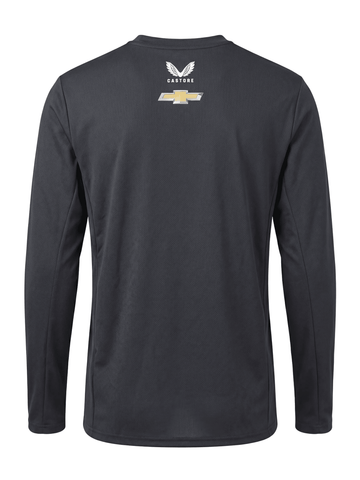 Nascar Hendrick Motorsport Men's Team Long Sleeve Performance T-Shirt - Caviar Black