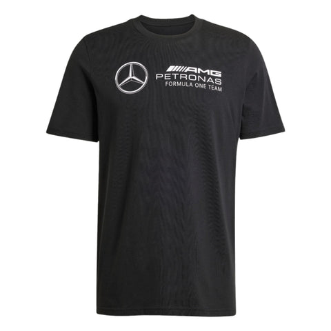 Mercedes - AMG Petronas Formula One Men's Large Logo T-Shirt - Black/White