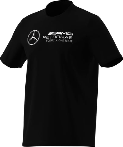 Mercedes - AMG Petronas Formula One Men's Large Logo T-Shirt - Black/White