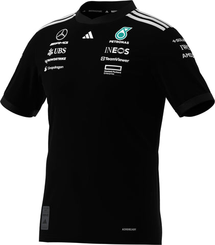 Mercedes - AMG Petronas Formula One 2025 Men's Team Driver Jersey - Black/White