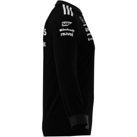 Mercedes - AMG Petronas Formula One 2025 Men's Team Long Sleeve Jersey - Black/White