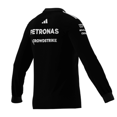 Mercedes - AMG Petronas Formula One 2025 Men's Team Long Sleeve Jersey - Black/White