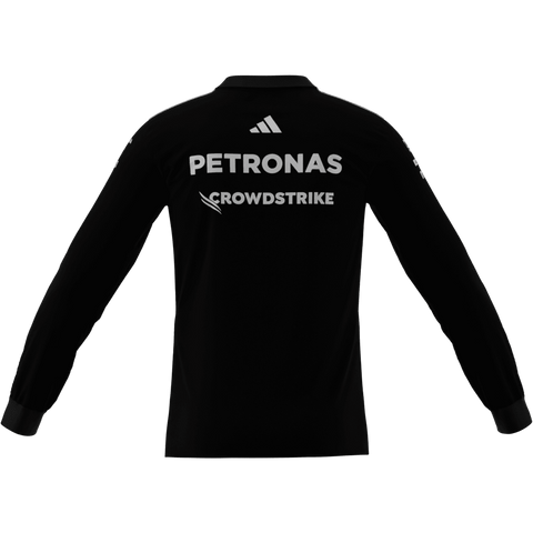 Mercedes - AMG Petronas Formula One 2025 Men's Team Long Sleeve Jersey - Black/White