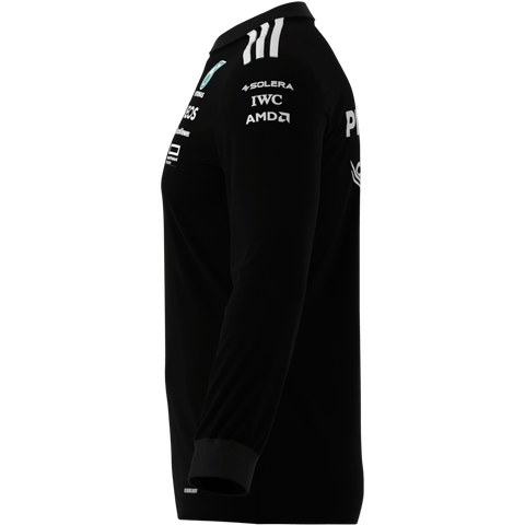 Mercedes - AMG Petronas Formula One 2025 Men's Team Long Sleeve Jersey - Black/White