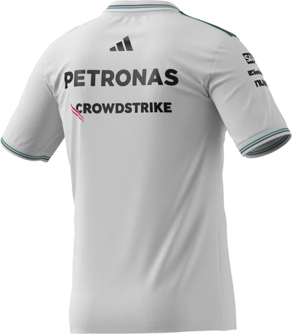 Mercedes - AMG Petronas Formula One 2025 Men's Team Driver Authentic Jersey - White/Black