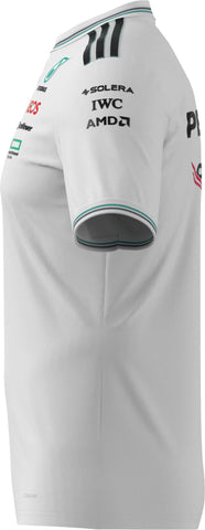 Mercedes - AMG Petronas Formula One 2025 Men's Team Driver Authentic Jersey - White/Black