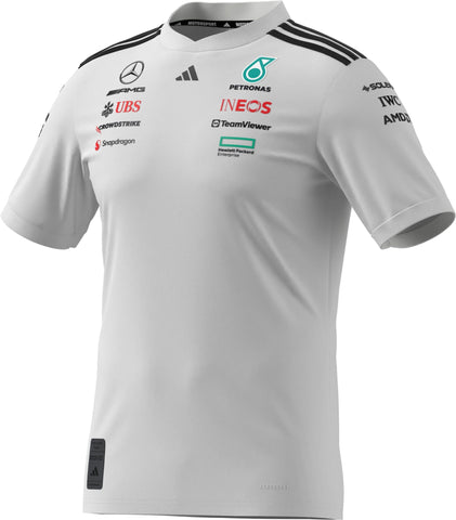 Mercedes - AMG Petronas Formula One 2025 Men's Team Driver Jersey - Black/White