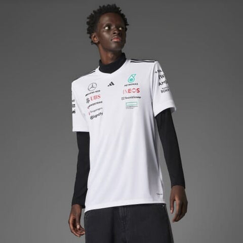 Mercedes - AMG Petronas Formula One 2025 Men's Team Driver Jersey - Black/White
