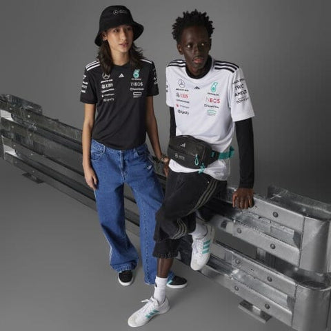 Mercedes - AMG Petronas Formula One 2025 Men's Team Driver Jersey - Black/White
