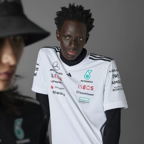 Mercedes - AMG Petronas Formula One 2025 Men's Team Driver Jersey - Black/White