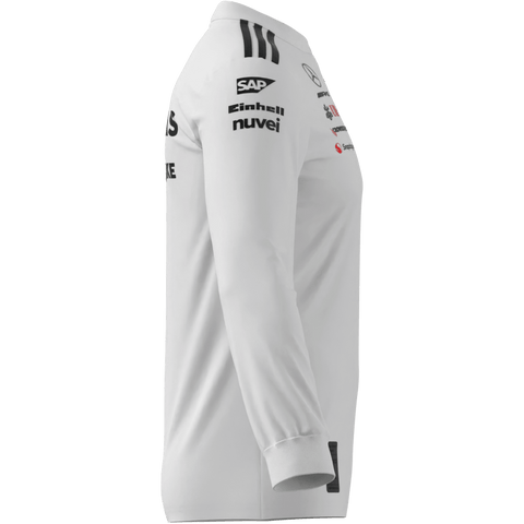 Mercedes - AMG Petronas Formula One 2025 Men's Team Long Sleeve Jersey - Black/White