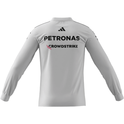 Mercedes - AMG Petronas Formula One 2025 Men's Team Long Sleeve Jersey - Black/White