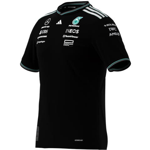Mercedes - AMG Petronas Formula One 2025 Men's Team Driver Authentic Jersey - White/Black