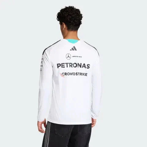Mercedes - AMG Petronas Formula One 2026 Men's Team Long Sleeve Jersey T-Shirt - Black/White