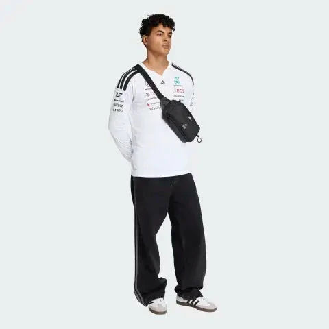 Mercedes - AMG Petronas Formula One 2026 Men's Team Long Sleeve Jersey T-Shirt - Black/White