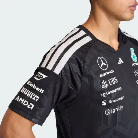 Mercedes - AMG Petronas Formula One 2026 Men's Team Jersey T-Shirt - White/Black