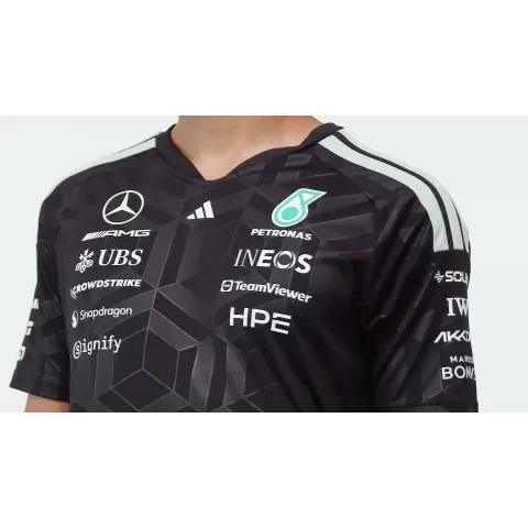 Mercedes - AMG Petronas Formula One 2026 Men's Team Jersey T-Shirt - White/Black