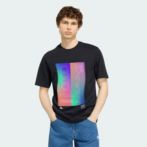 Audi Formula One Men's Special Edition Miami GP T-Shirt - Black