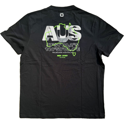 Stake F1 Kick Sauber Men's Special Edition Australian GP T-Shirt- Black