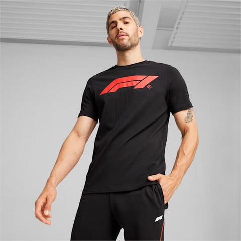 Formula 1 Tech Puma Essentials Motorsport Logo T-Shirt - Black