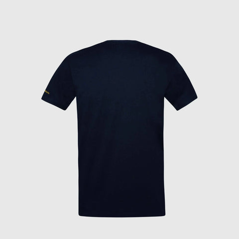Ayrton Senna F1 Men's Legacy Logo T-Shirt - Navy/White/Gray Marble