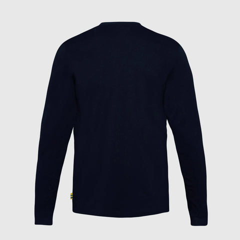 Ayrton Senna F1 Men's Legacy Long Sleeve T-Shirt - Navy/White