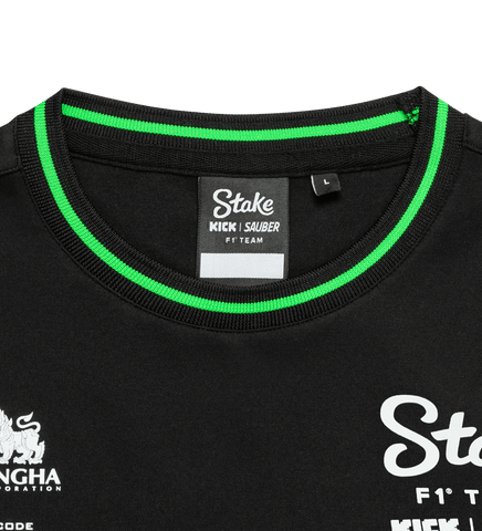Stake F1 Kick Sauber 2025 Men's Team T-Shirt - Black