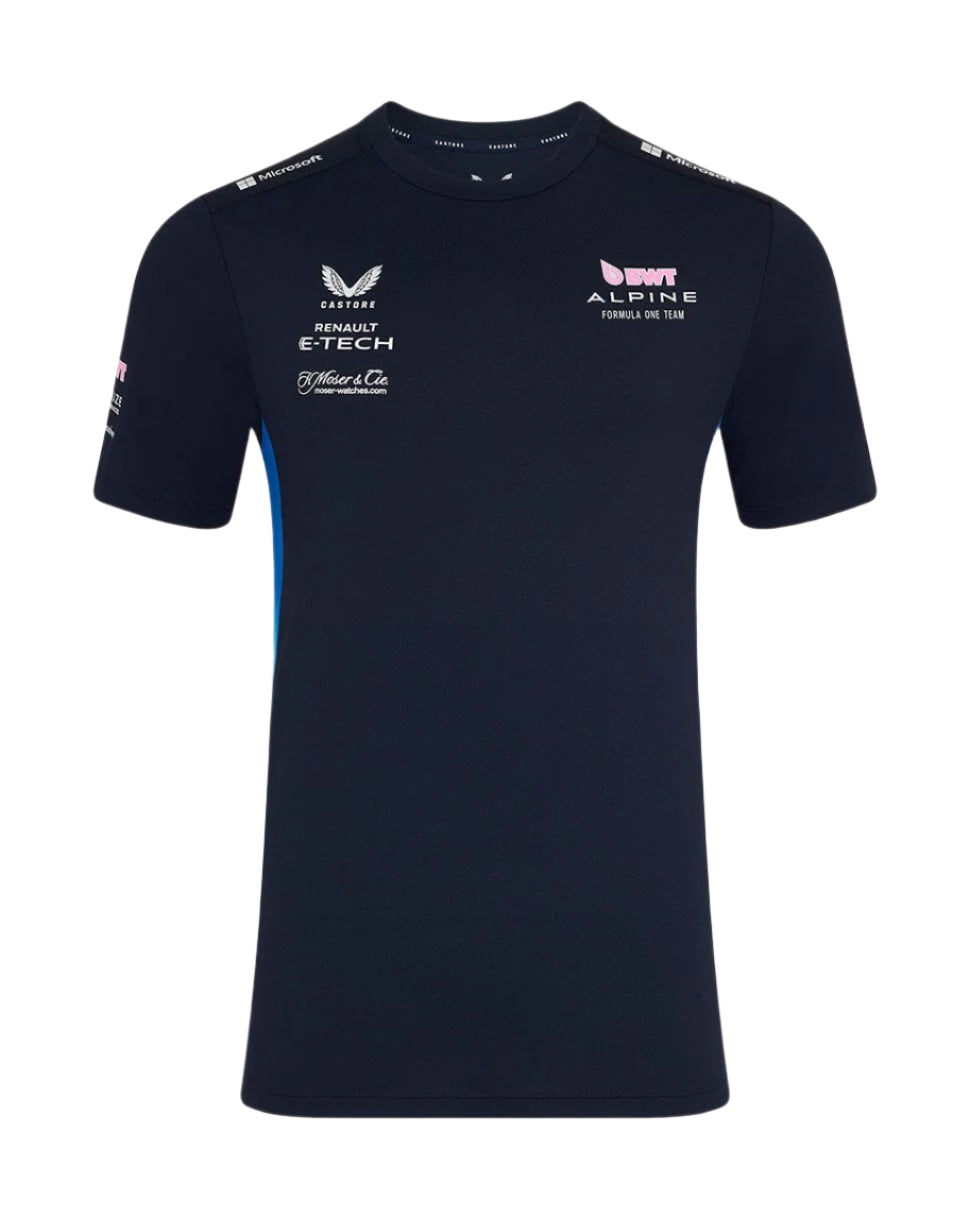 Alpine Racing F1 2025 Men's Team T-Shirt- Navy