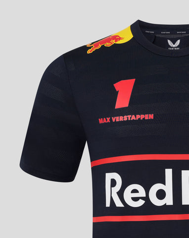Red Bull Racing F1 Men's 2025 Max Verstappen Team T-Shirt- Navy