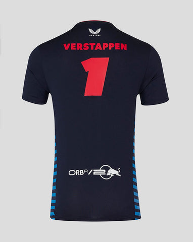Red Bull Racing F1 Men's Max Verstappen Team T-Shirt- Navy