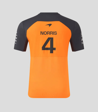McLaren F1 2025 Men's Lando Norris Team T-Shirt - Papaya/Phantom