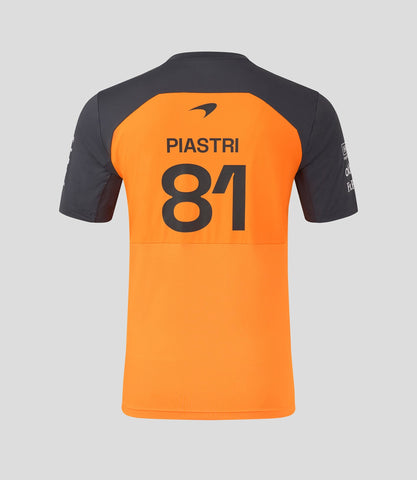 McLaren F1 Men's 2025 Oscar Piastri Team Set Up T-Shirt - Papaya/Phantom