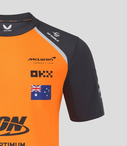 McLaren F1 Men's 2025 Oscar Piastri Team Set Up T-Shirt - Papaya/Phantom